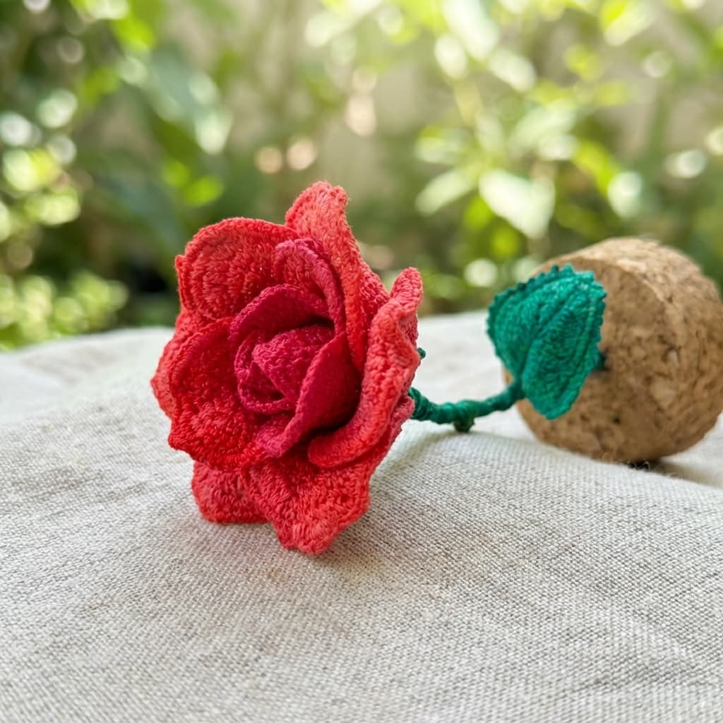 růže malý princ háčkovaní